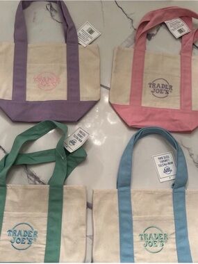 Trader joes mini tote bag( 2 bag bundle)
